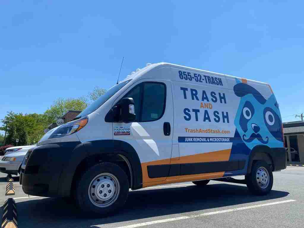 Trash & Stash Junk Removal Van