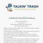 Trash and Stash Monthly Newsletter for March, 2022