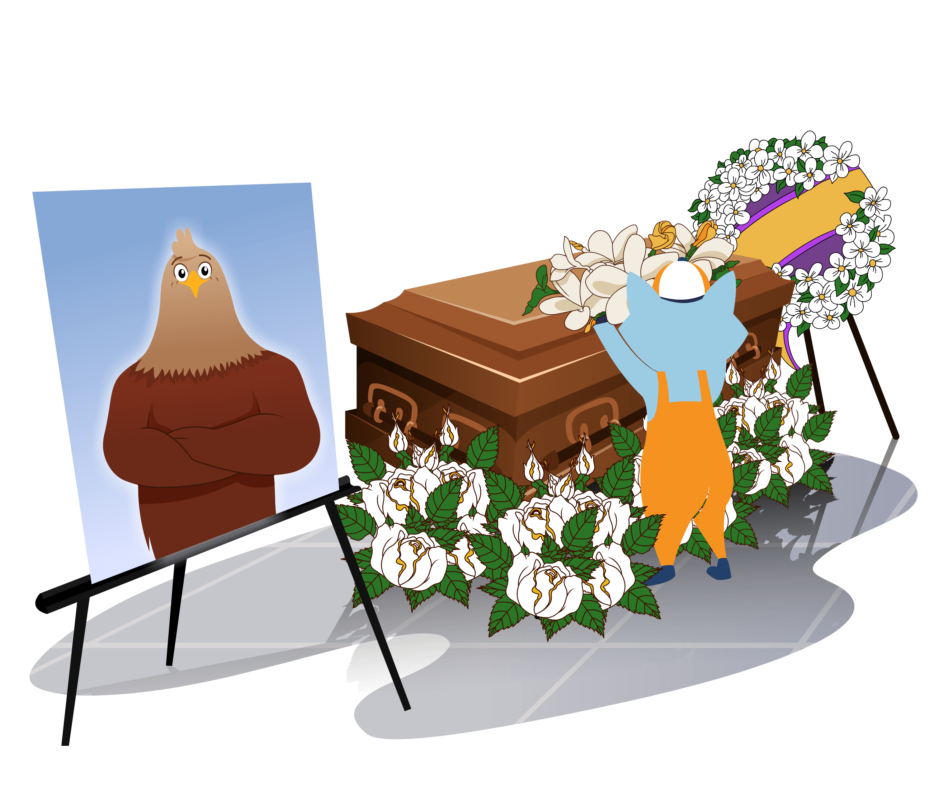 Stashy Attends Hank's funeral