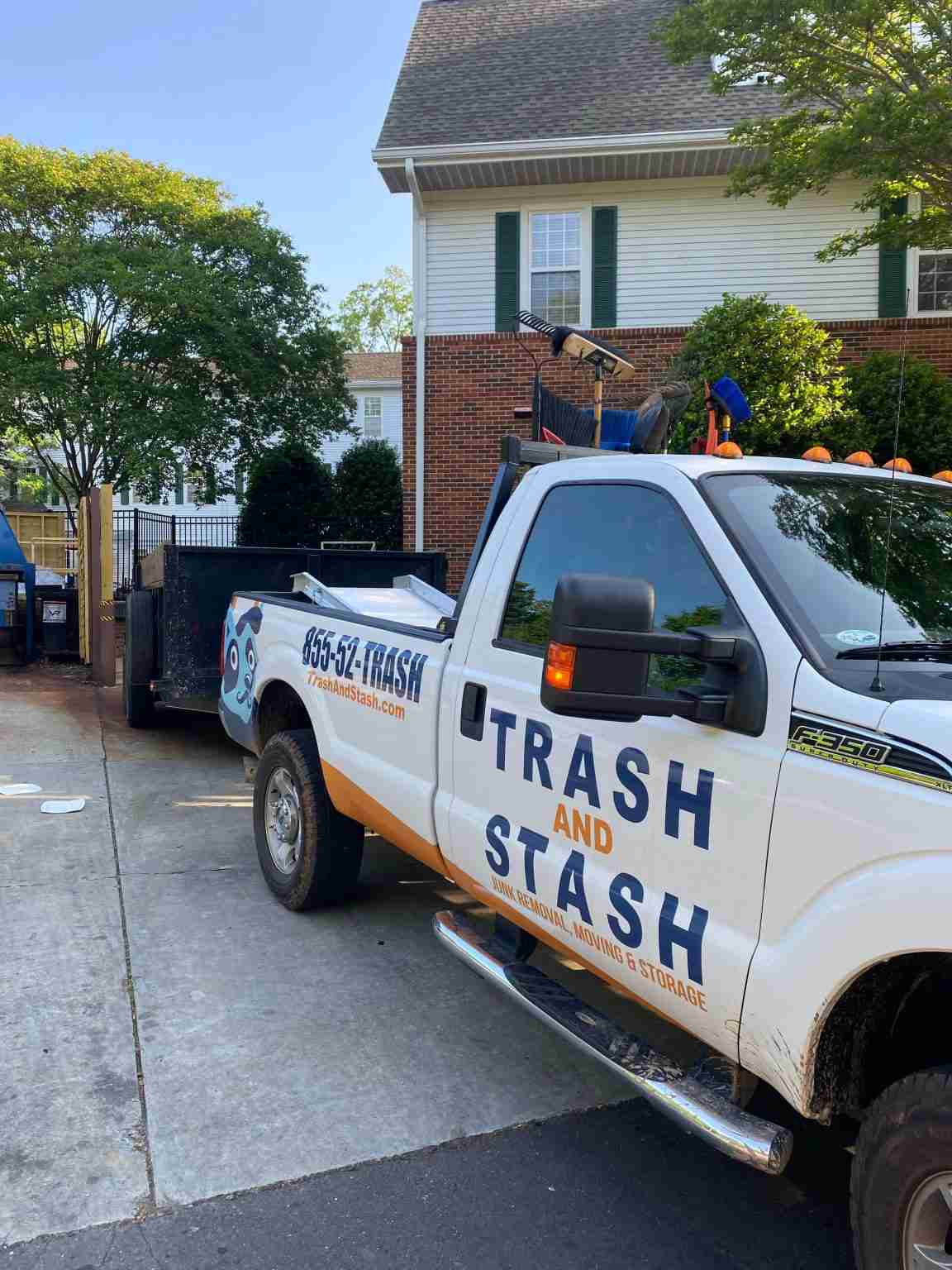trash and Stash Truck at Assisted Living Community