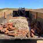 Trash and Stash delivering rock and stone to rock quarry in Waxhaw, NC