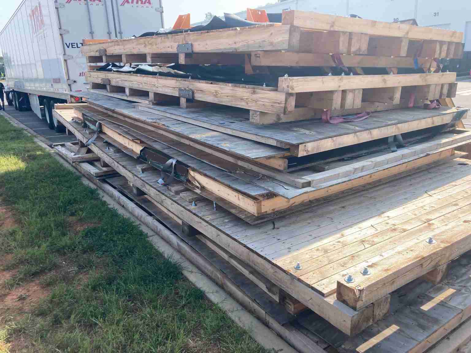 Trash & Stash removes pallets from home or business in Metrolina
