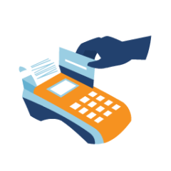 Credit card swipe for digital payment